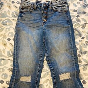 KanCan (Buckle) Signature Mid-Rise Ankle Skinny Jean size 28